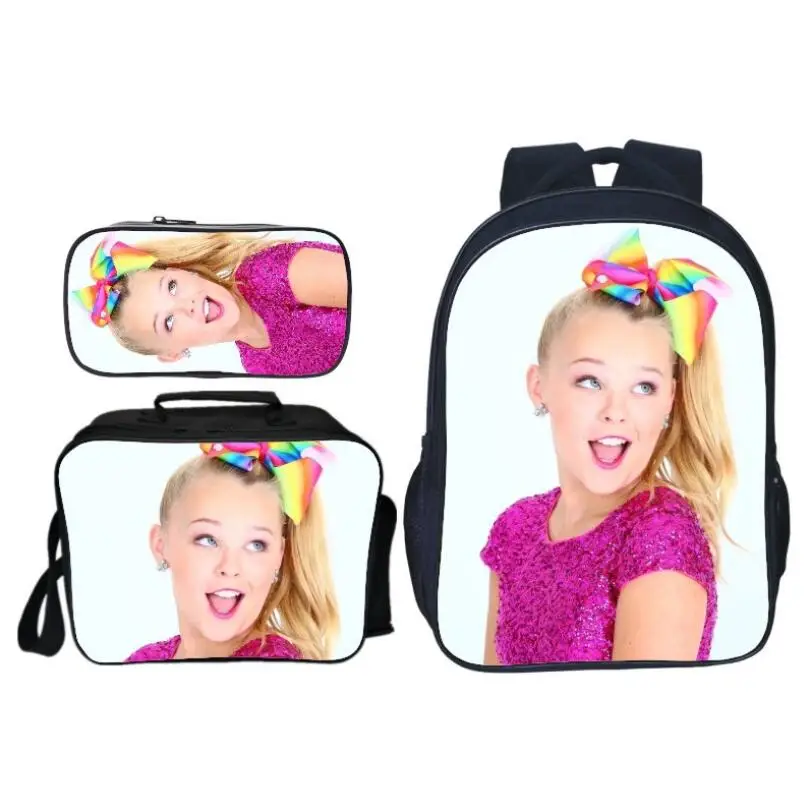 3 шт./компл. Pop Star Jojo Siwa детские школьные сумки для девочек-подростков повседневный