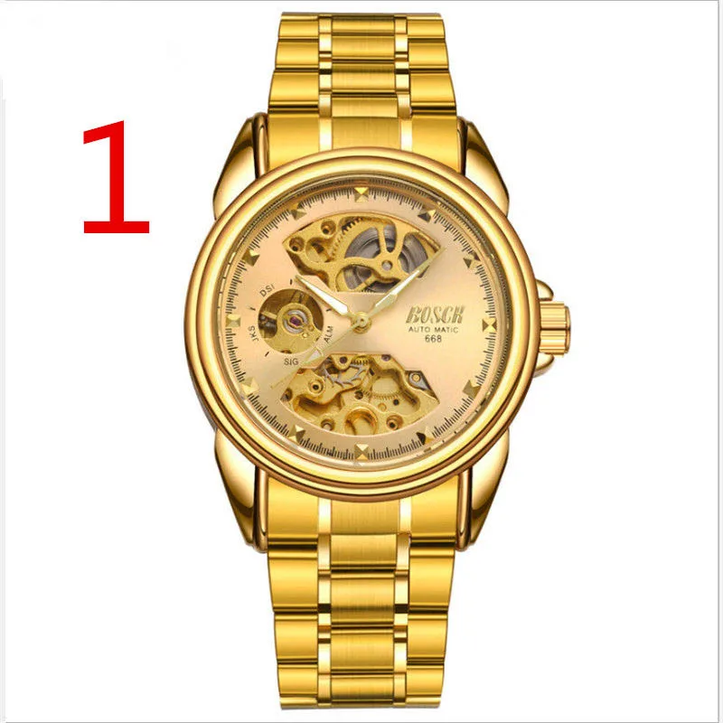 

zou's Ultra-thin automatic mechanical watch tungsten steel men's watch men's waterproof luminous waterproof trend new