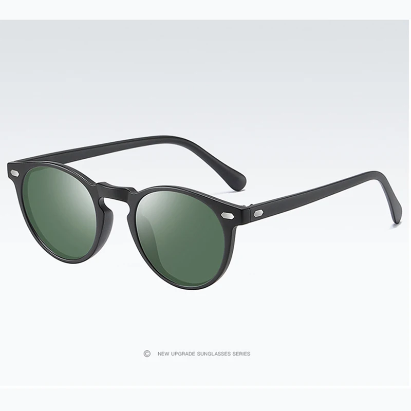 Поляризационные новые круглые зеркальные солнцезащитные очки Брендовая Дизайнерская обувь круглые очки для мужчин и женщин Классическая TR90 солнцезащитные очки для вождения очки - Цвет линз: G15