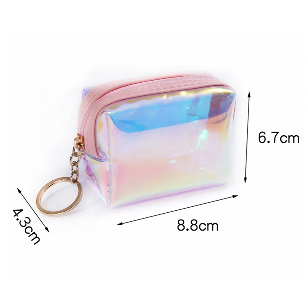 Download Fashion Cosmetic Case Plastic PVC Travel Make Up Bag Laser Jelly bag Change Purse Pouch Casual ...