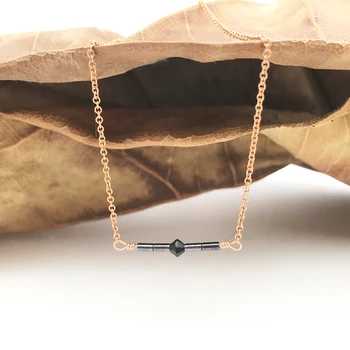 

Gold Filled Necklaces Bar Jewelry Handmade MIYUKI Beads Pendant Dainty Choker Chain Boho Jewelry for Women Collier Riverdale