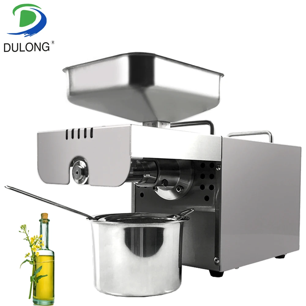 

DL-ZYJ05 Oil press machine Stainless all steel Seed oil extractor Hot cold press for peanut, sesame, flaxseed, coconut, cocoa