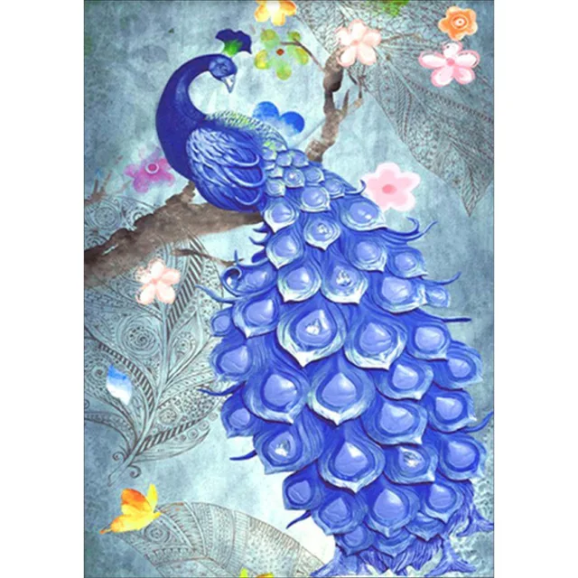 Newest 5D DIY Peacock Diamond Painting Full Diamond Covered Painting