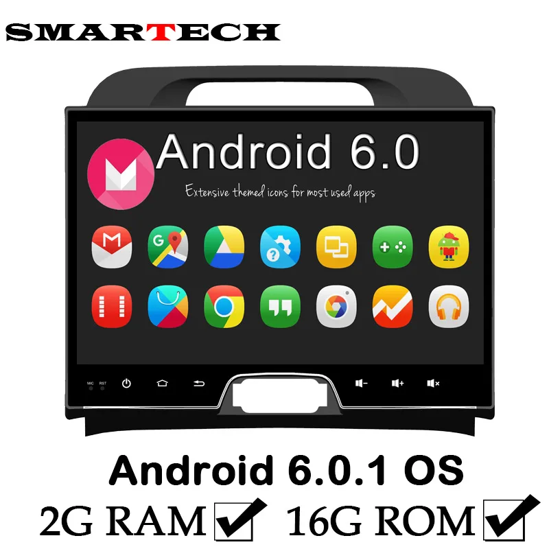 10 1 дюймов Dispay 1024*600 2G ram Android Fit KIA Sportage 2010-2012 Автомобильный мультимедийный gps