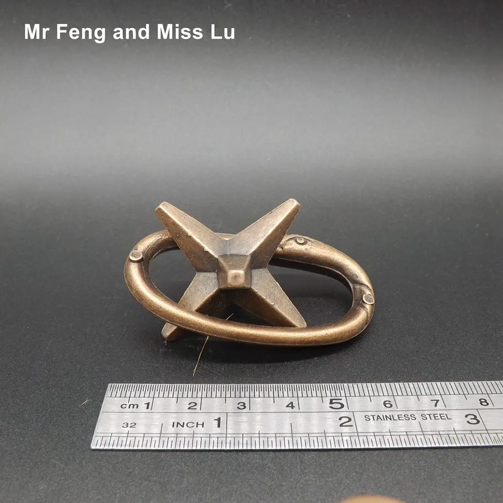 

Funny Kid Gift Cast Metal Ring Puzzle Star 3D Toys For Adults