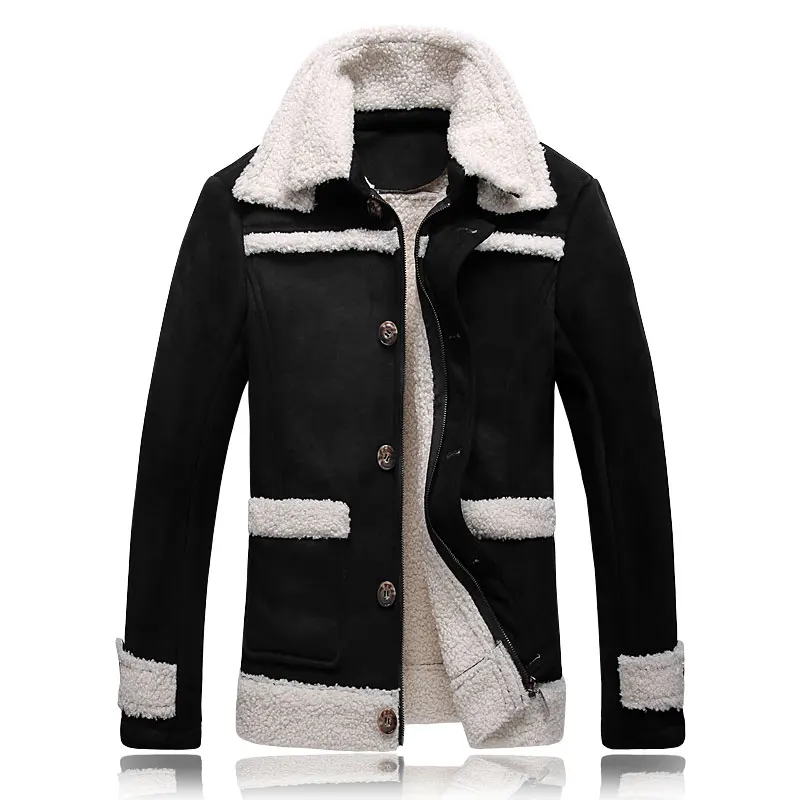 

Winter New Men's Jacket Fashion Casual Thick Warm Coat Fur Collar Jacket fashion jacket Size M-4XL