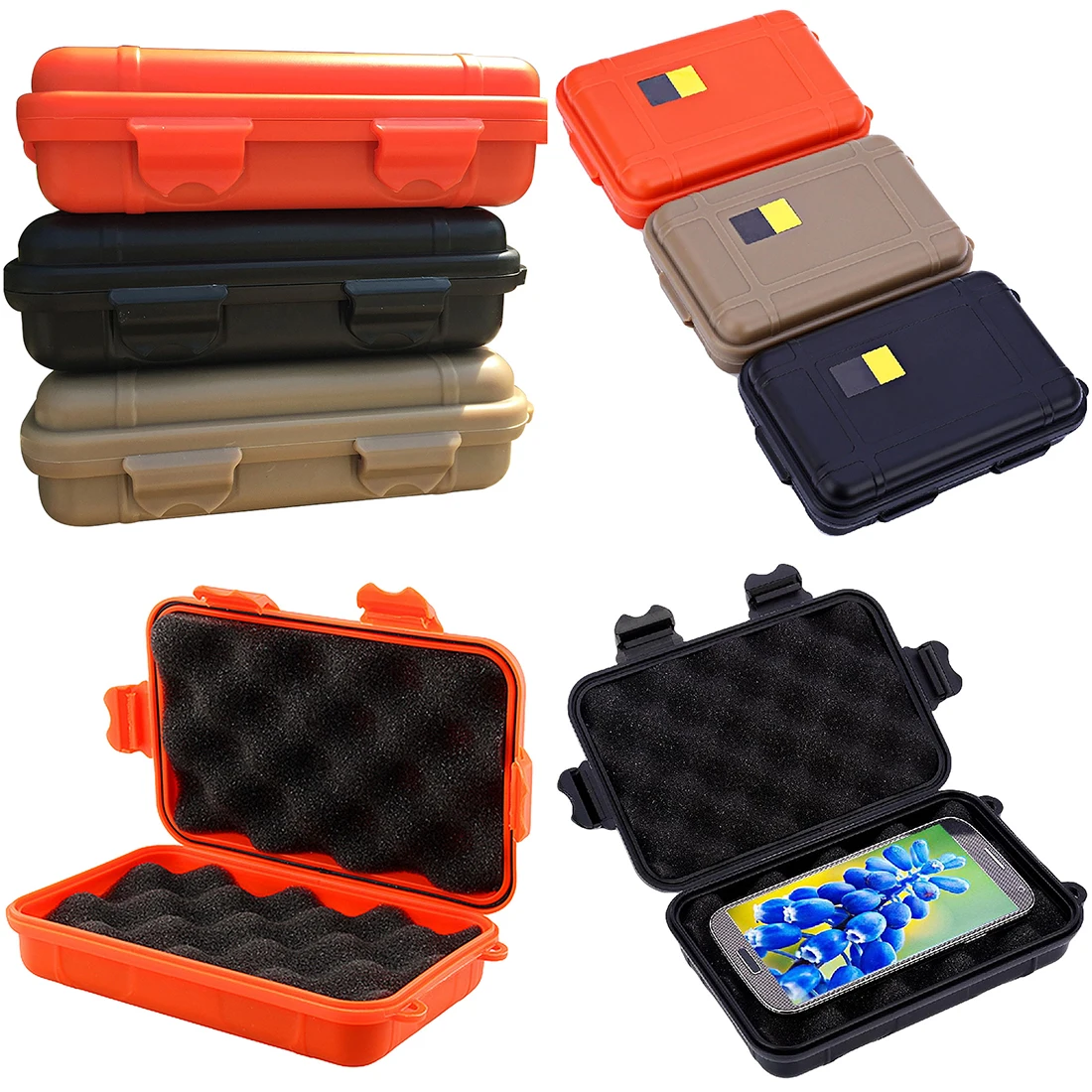 

Tool Box Outdoor Shockproof Waterproof Boxes Survival Airtight Case Holder For Storage Tools Matches EDC Travel Sealed Container