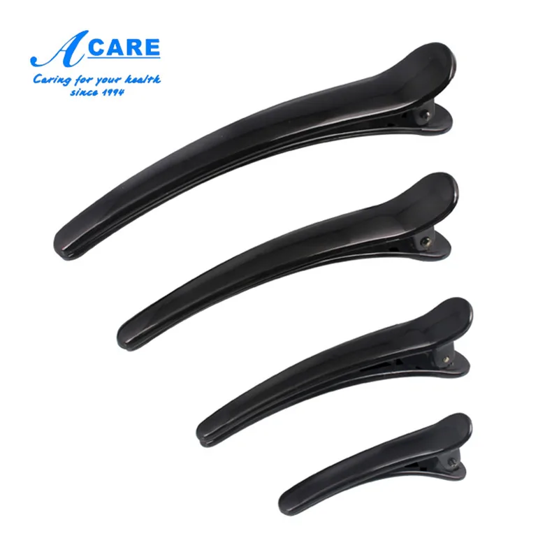 

Hair Clips Clamps Hairdressing Mouth Professional Black Section High Quality Plastic Crocodile Hairpins Salon Hair Styling Tools