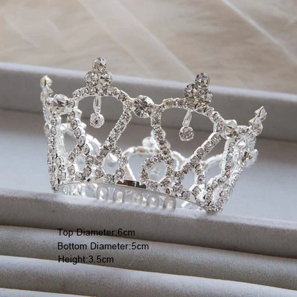 S Small Crowns Rhinestone Heart Tiaras Korean Bride Princess S Small Crowns Rhinestone Heart Tiaras Korean Bride Princess Crown Children Gifts Wedding Accessories A0020 In Hair Jewelry From