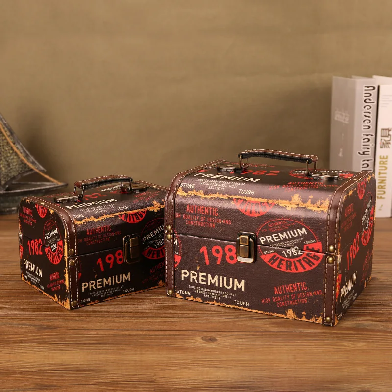 Американский ретро британский стиль флаг модель шкатулка для хранения коробки орнамент креативный кожаный для хранения мелочей отделка маленькая коробка