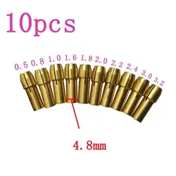 10 шт. 0,5-3,2 мм электрическая мини-дрель сверла цанговый мини-металлический сверлильный инструмент набор патронов