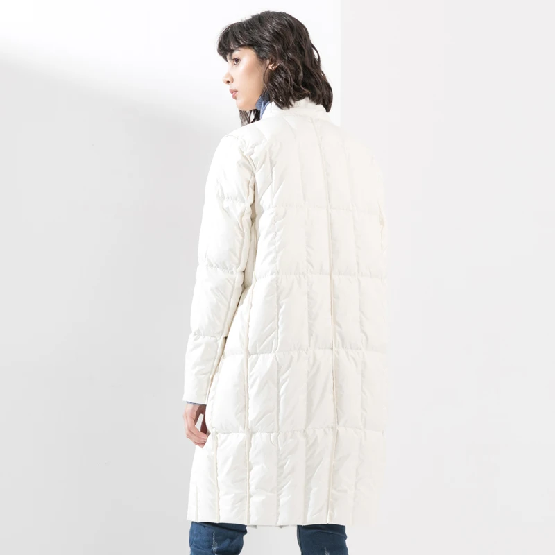 Long white De À Hiver Duvet Boutonnage Outwear 2019 Bas Double Lâche Black Femmes Mode Le Blanc Manteau D'hiver Veste Femelle Vers Parka Canard 0knO8wPX