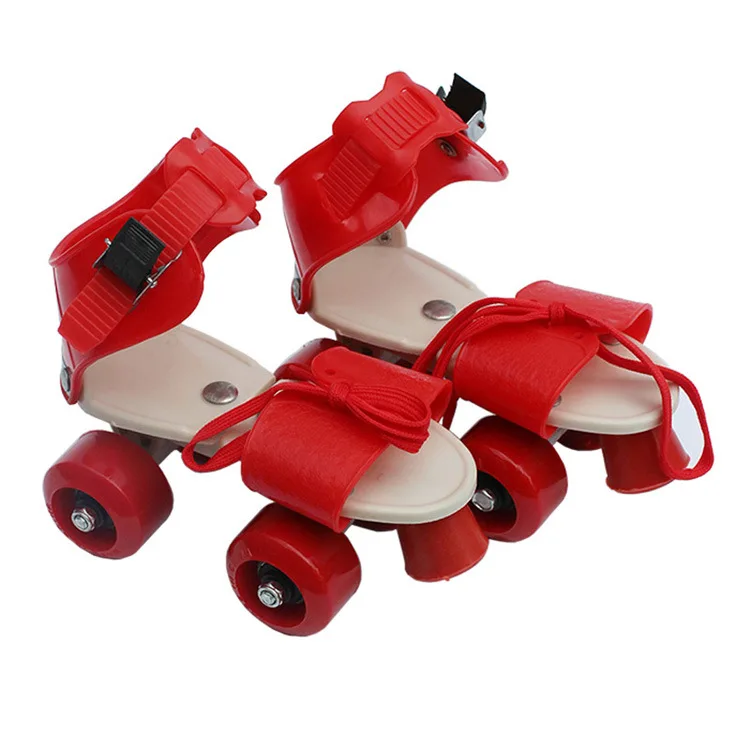 أربع عجلات على الجليد زلاجات دوارة الأطفال على الجليد 2-صف الجليد للمبتدئين