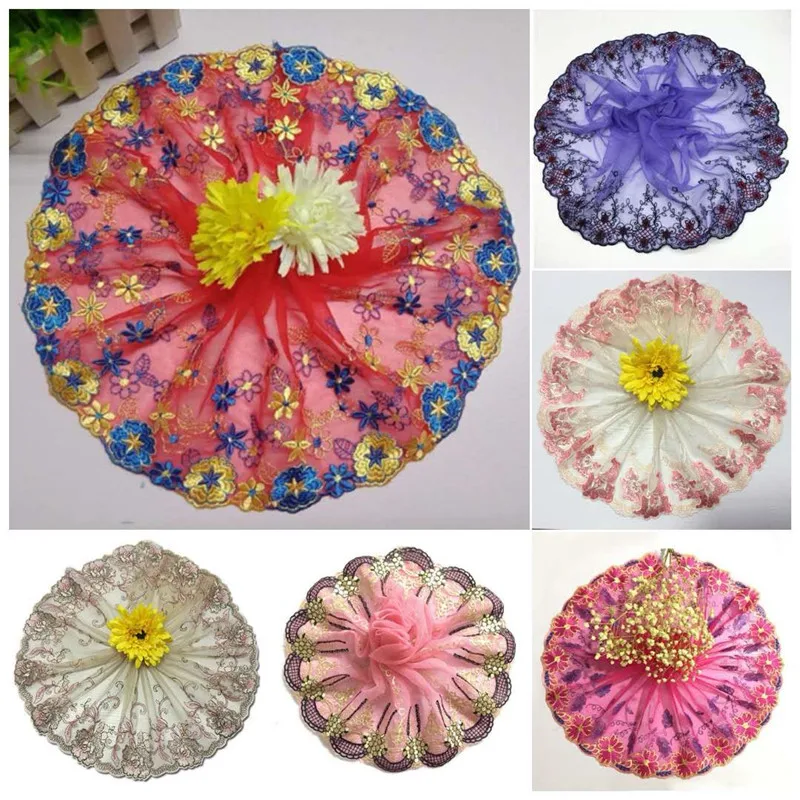 

1Yards Mesh Lace Fabrics Embroidered Trim High Quality DIY Craft&Sewing Dress Clothing 2018 African Lace Fabric Flower