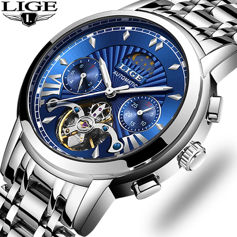 

HAIQIN mens watches top brand luxury automatic / mechanical / luxury watch men sport wristwatch men reloj hombre tourbillon+box