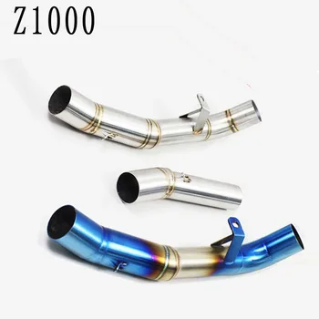 

Slip-On Mid Pipe Stainless Steel Link Tube Exhaust Without Muffler For Kawasaki Z1000 2007 2008 2009 2007-2009 year XD003