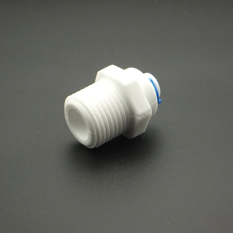 1/4" OD Tube Quick Pushfit 1/2" BSP Male Fitting Connection RO Water Connector Reverse Osmosis Aquarium System Pipe Fitting