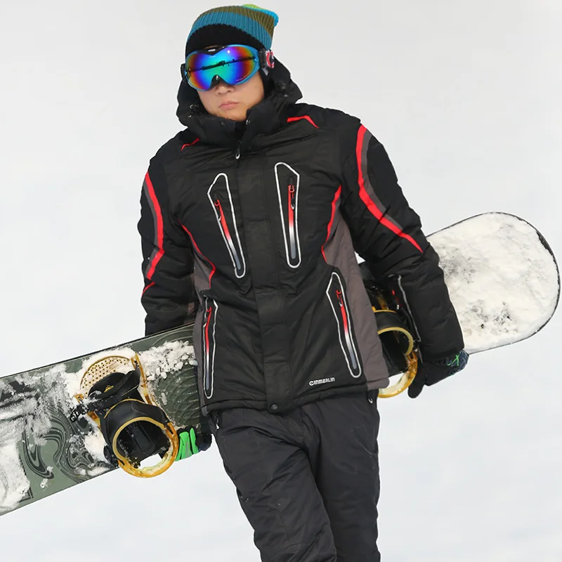 Новинка, Мужская лыжная куртка, одежда для катания на лыжах, теплоотражающая, всепогодная, дышащая, теплая одежда