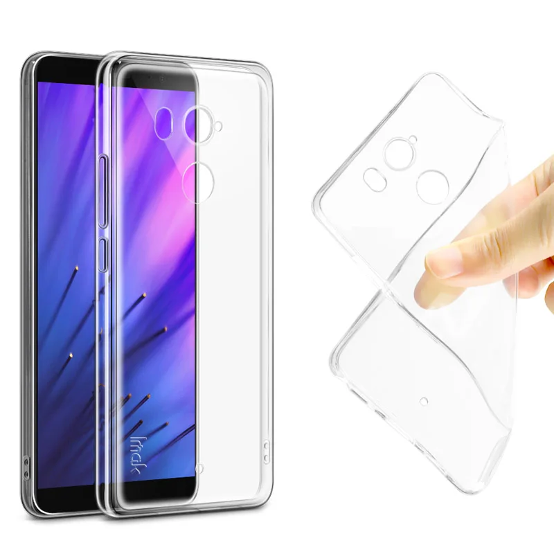 

IMAK Ultra Thin Soft TPU Case For HTC U11 Plus Transparent Back Cover Skin for HTC U11 Plus Dual Sim Silicone Case + Screen Film