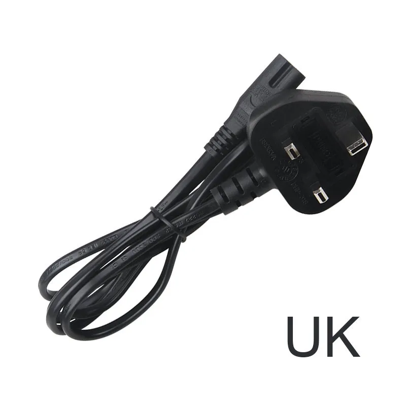 1pcs AC Power Cord cable Lead Adapter EU US AU KR UK Plug Optional Laptop Adapter USB Charger Outlet Plug IEC 320 C8 05