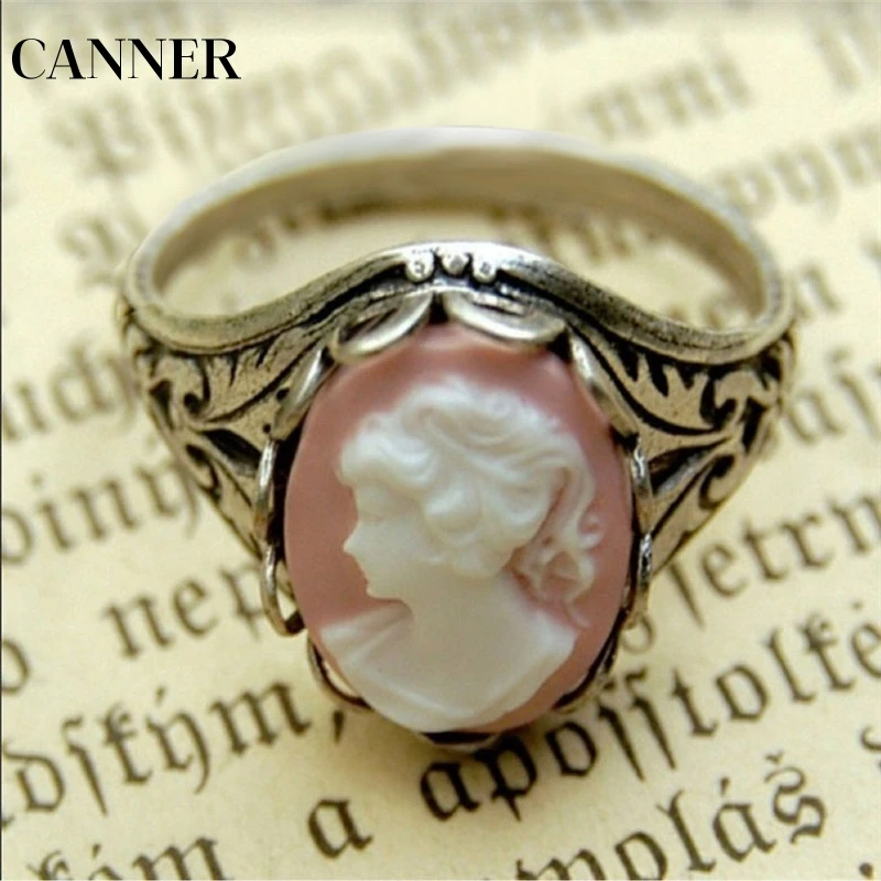 

CANNER HOT Zinc Alloy Vinatge Virgin Mary Ring For Woman Man Personality Wholesale Factory Price fashion jewelry R4
