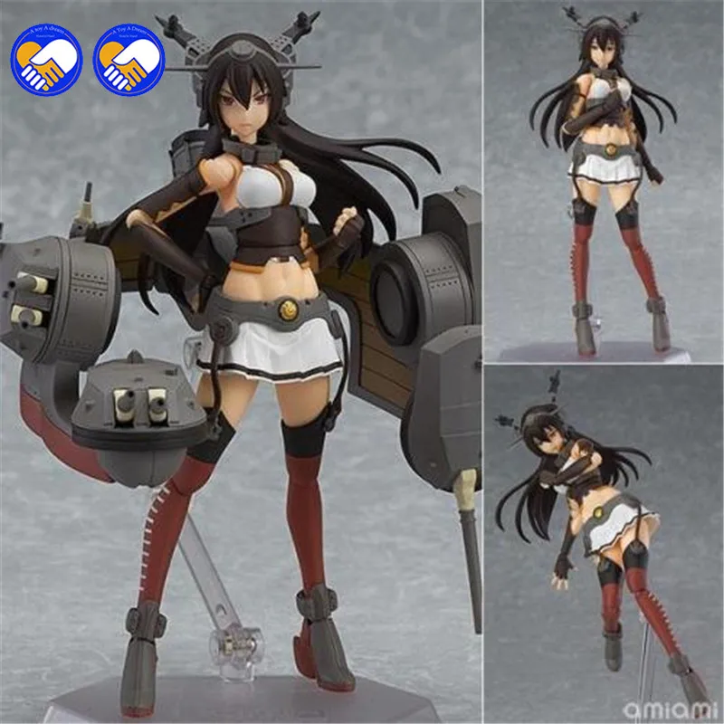 

A toy A dream Anime Kantai Collection KanColle Battleship Figma 232 Nagato PVC Action Figure Collection Model Kids Toy Doll 14CM