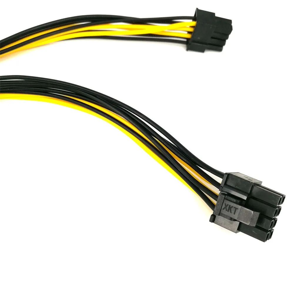 6+2pin 25cmPCI-e 8pin to Dual 8Pin//PCIe 8pin-2x Graphics Video Card Power Cable