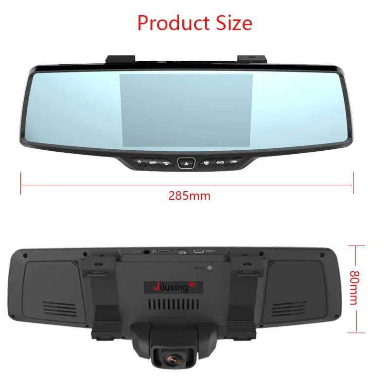 Jiluxing H10S 5 &quotFHD 1080P Автомобильный видеорегистратор с двумя объективами