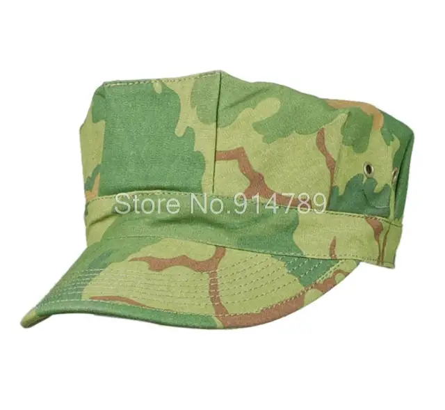 VIETNAM WAR US MITCHELL CAMO UTILITY CAP SIZE L-34353