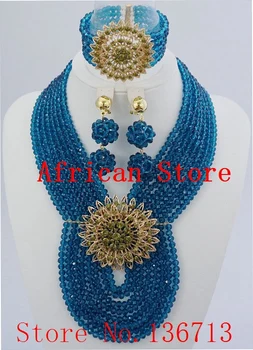 

Hot 2019 Red Nigerian Wedding African Beads Jewelry Set Dubai Set Bridal Jewelry Neckalce Sets Free Shipping SD802-7