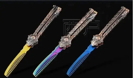 

10pcs American Butterfly Exercise Shooter Cold Steel Anime Spider Comb