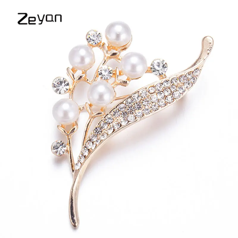Zeyan Crystal Brooches Women Elegant Brooches & Pins Fashion Jewelry