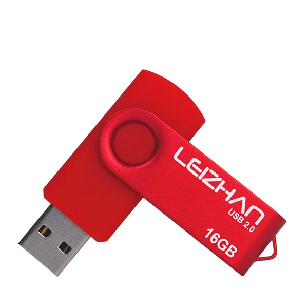 LEIZHAN USB2.0 флеш-накопитель 64 Гб 32 GBDual флешки 16 GB фото памяти 8 GB телефон флеш-накопитель 4 GB Pen диск ноутбука U диска - Цвет: Красный