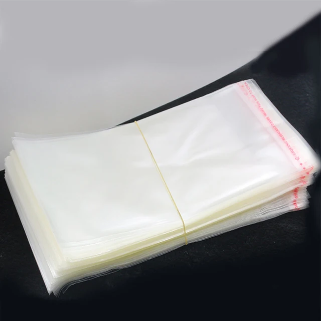 100pcs Lot Clear Self Adhesive Seal Plastic Bags 9 6x17 5cm 100pcs Lot Clear Self Adhesive Seal Plastic Bags 9 6x17 5cm Sealing Bag