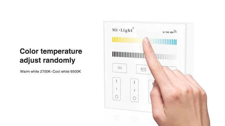 Miboxer 4-Zone B2 led диммер CCT Регулировка панели пульта дистанционного управления цветовая температура Яркость Диммер для светодиодной полосы света