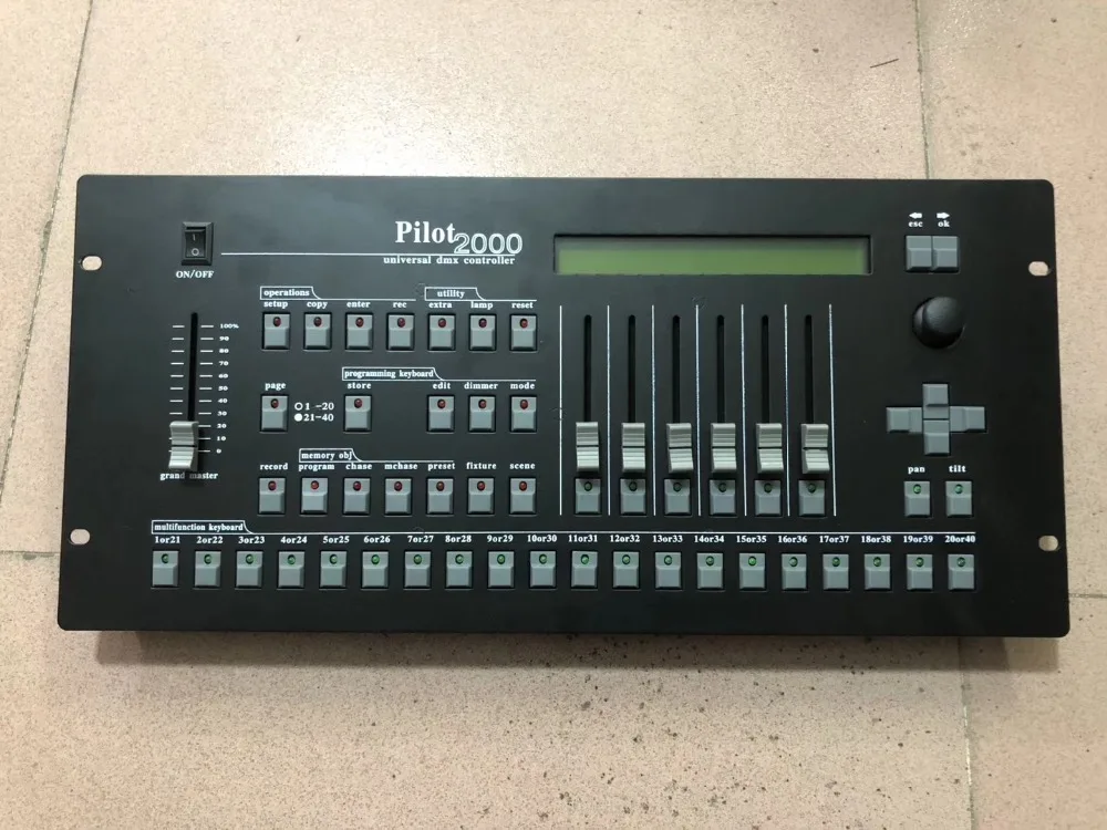 Пилот 2000 DMX контроллер 90в 240в миксер USB входной свет dj оборудование|Эффект