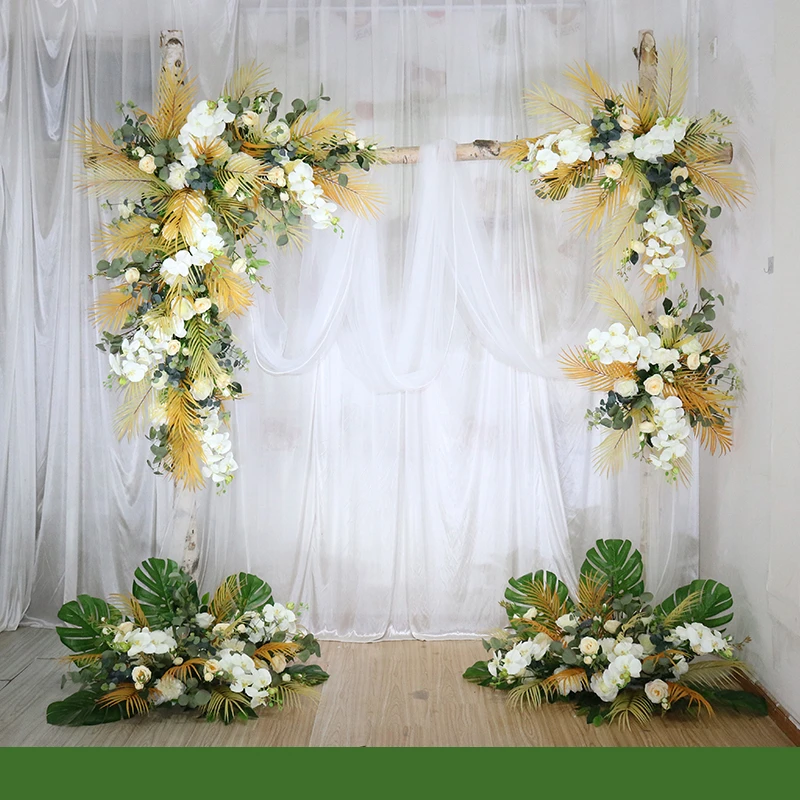 transfusie Direct Wijzer Aanpassen Bruiloft witte bogen bloemstuk bloemen set outdoor bruiloft  decoratie winkel etalage decoratie bloem|Kunstmatige & Gedroogde Bloemen| -  AliExpress