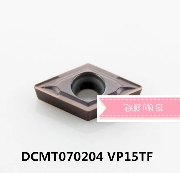 

Free delivery 10PCS DCMT070204 VP15TF. cutting blade, turning tip,Suitable for SDJCR SDQCR SDNCN SDUCR SDXCR Series Lathe Tool