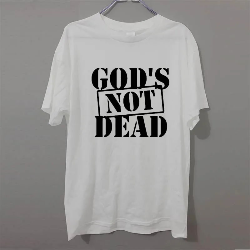 

New Summer Fashion God's Not Dead Jesus T Shirt Men Casual Short Sleeve Men's Clothing Tshirt Camisetas