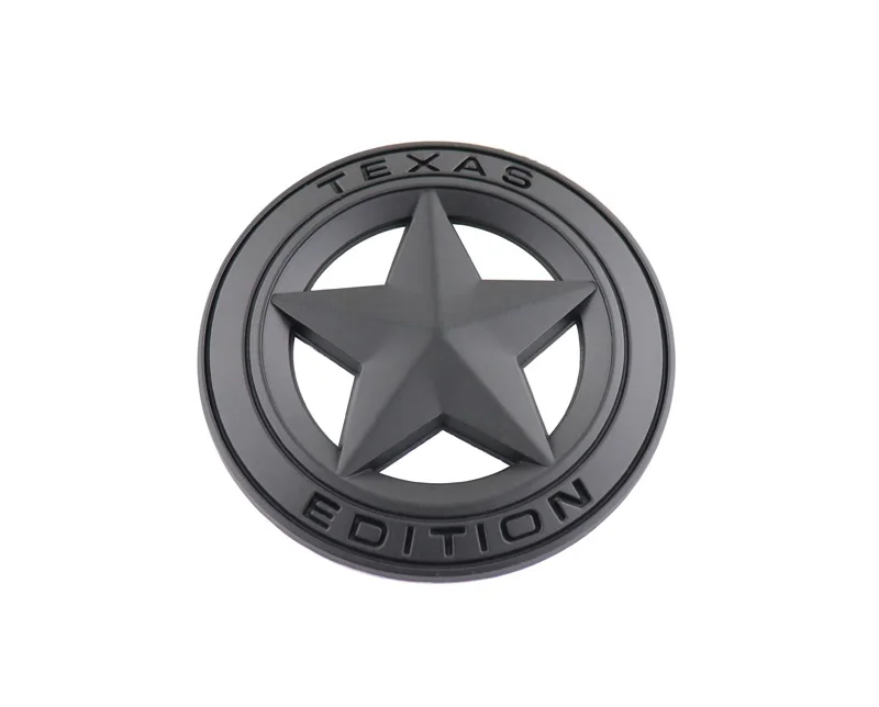 

Black Texas Edition for Tacoma Tundra F150 250 Raptor Nameplate Emblem Badge Sticker