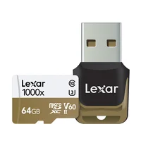 כרטיס sd Lexar tarjeta מיקרו כרטיס SD 64GB קורא כרטיסי SD קארט פלאש TF 10 רכב קלאס U3 כרטיס זיכרון SDXC 150MB / S עבור מצלמה GoPro ספורט (5)