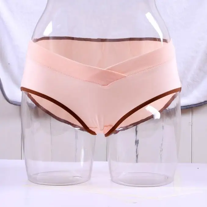 

V Panties Underwear Women button Briefs for Pregnant woman Thongs Female High waist and abdomen Underwear Panties 1D13