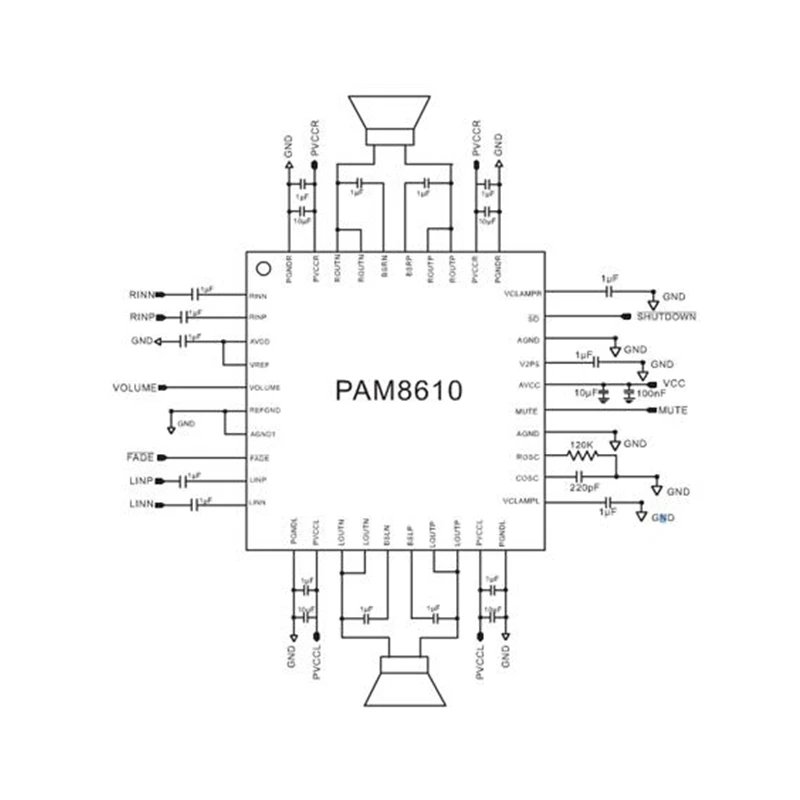 PAM8610 2x15 Вт Плата усилителя цифровой двухканальный стерео усилитель мощности плата миниатюрная