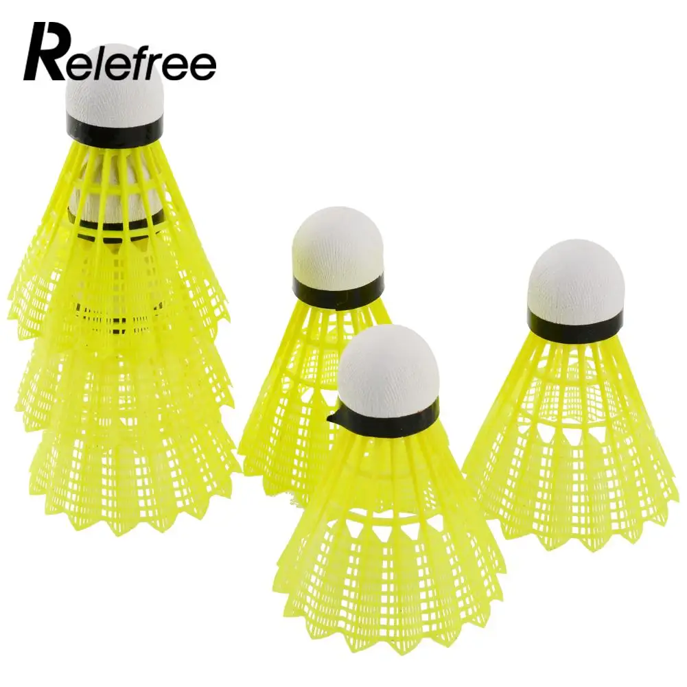Relefree 6 unids entrenamiento gimnasio fitness nylon volantes badminton birdies bola deporte plástico durable envío de la gota Relefree 6 unids entrenamiento gimnasio fitness nylon volantes badminton birdies bola deporte plástico durable envío de la gota