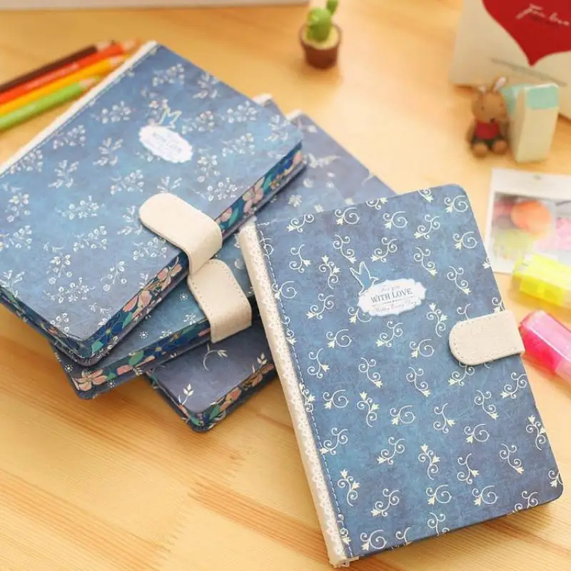 

Korean Creative Retro Art Diary Book Line Notebook Persional 2019 Day Planner Note For Shcool Gift Stationery Stationery Store