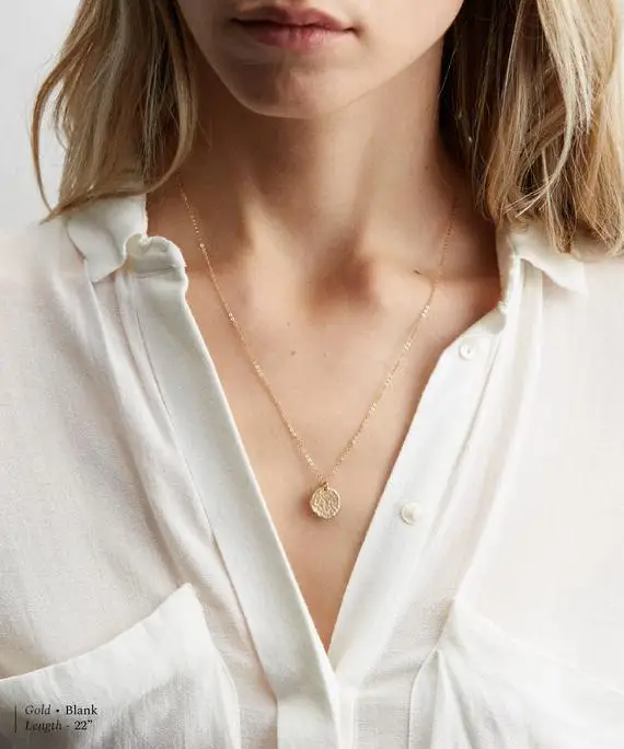 

PINJEAS handmade gold fillied custom letter choker chain pendent initial necklace personalize gift jewelry
