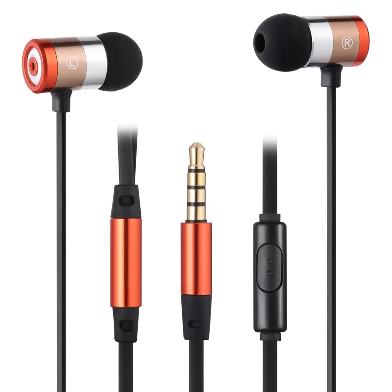 In Ear Earphone 3.5MM plug Professional Metal Heavy Bass Sound Quality