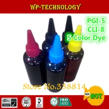 Pgi5 cli8 заправка чернил, замена чернил костюм для Canon iP4200 iP4300 iP4500 iP5200 iP5200R и т. д., 5 цветов крашеные Специализированные чернила