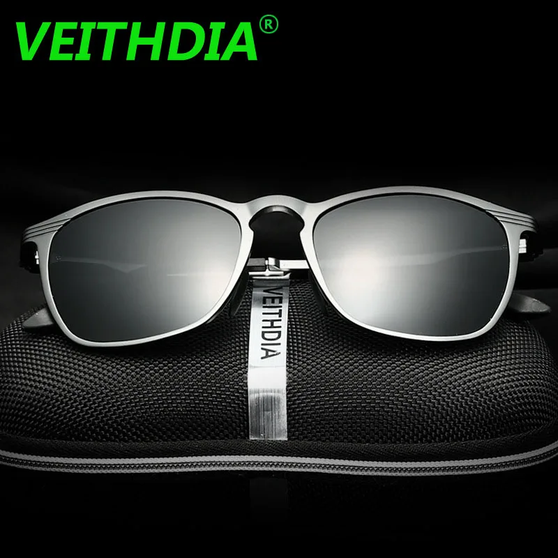VEITHDIA, унисекс, мужские ретро очки, алюминий, магний, брендовые солнцезащитные очки, поляризационные линзы, винтажные очки, аксессуары, солнцезащитные очки для мужчин, 6630