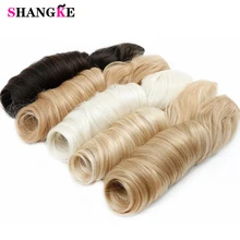 SHANGKE 28 дюймов длинные волнистые волосы на 5 клипсах для наращивания термостойкие синтетические накладные шиньоны натуральные накладные волосы для женщин